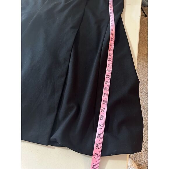 Fame and Partners Women's Asymmetrical Lace V-Back Maxi Dress Black Size 20 NWT - Picture 11 of 16